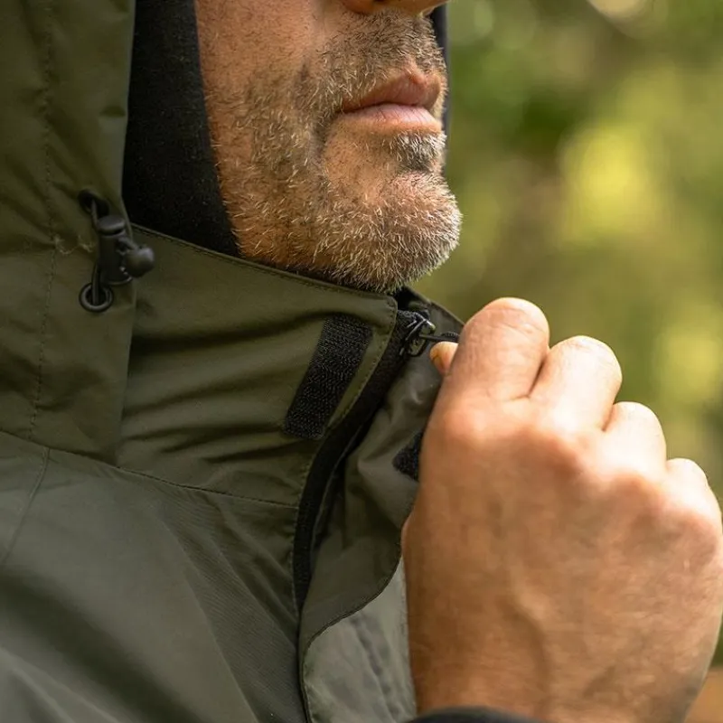 Avid Carp Ensemble Veste Et Salopette Homme Revolve Waterproof Suit - Kaki