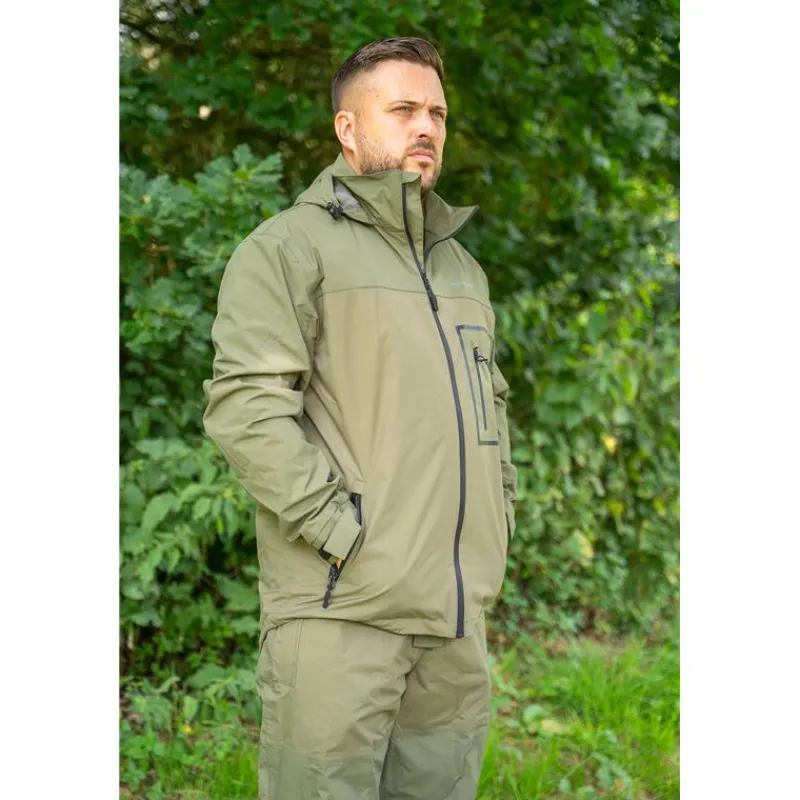 Korum Ensemble Veste Et Salopette Homme Superseal Waterproof - Kaki