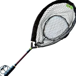 Epuisette Mouche Pafex Flynet Manche Carbone Rouge - Filet Anti A Tete De 45Cm