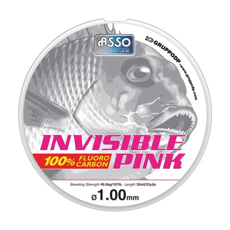Asso Fluorocarbone Invisible Pink - 30M