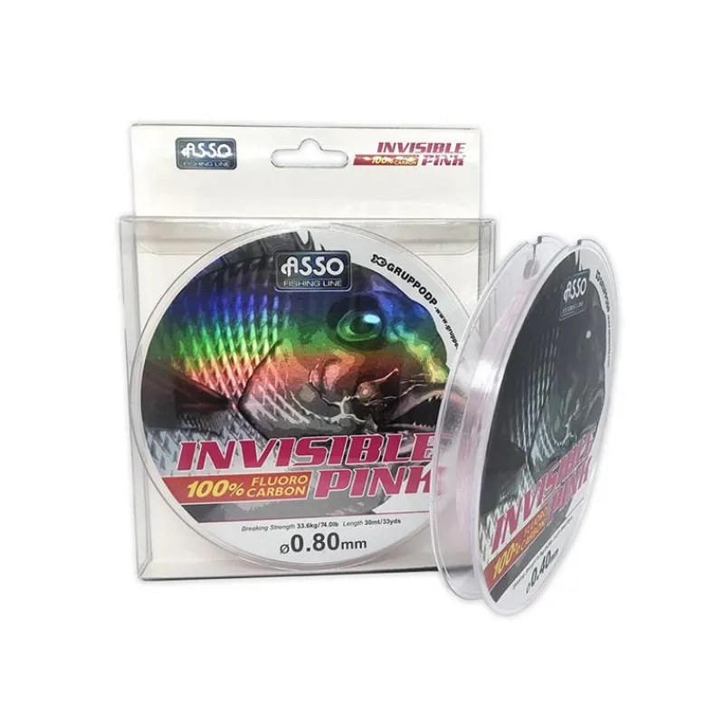 Asso Fluorocarbone Invisible Pink - 30M
