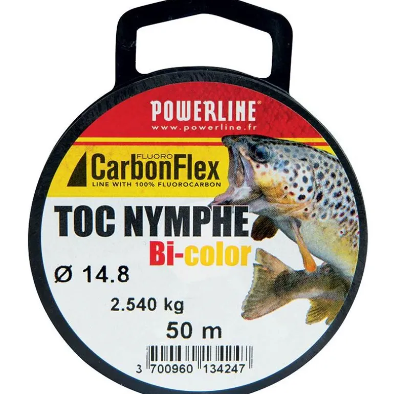 Fluorocarbone Powerline Carbonflex Toc Nymphe Bi-Color - 50M
