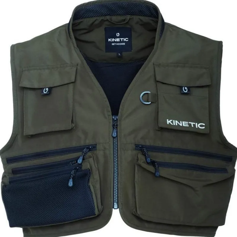 Kinetic Gilet De Pêche Strider - Olive