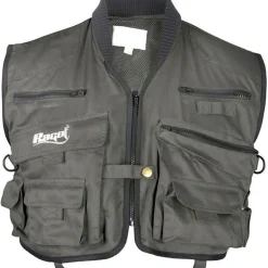 Gilet De Pêche Ragot Court 12 Poches - Kaki