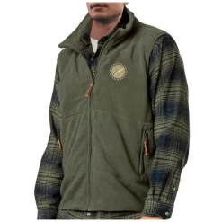 Bartavel Gilet Sans Manche Homme Flam Truite Micropolaire - Kaki