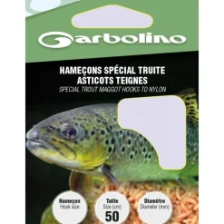 Hamecon Monte Garbolino Special Truite Asticots Teignes - Par 10