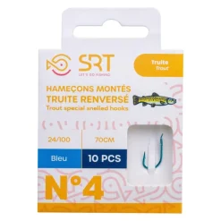 Hameçon Monté Srt Special Truite Bleu Renverse