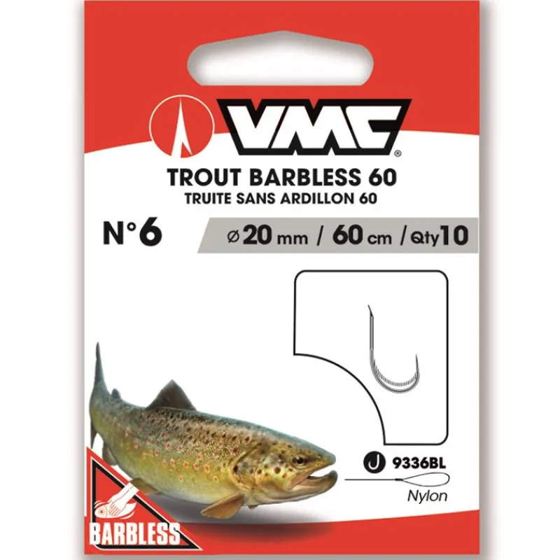 VMC Hameçon Monté Trout Barbless 60