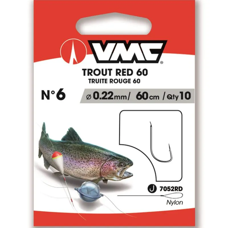 VMC Hameçon Monté Trout Red 60