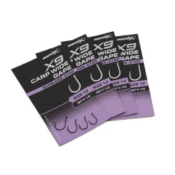 Fox Matrix Hameçon Simple X9 Carp Wide Gape