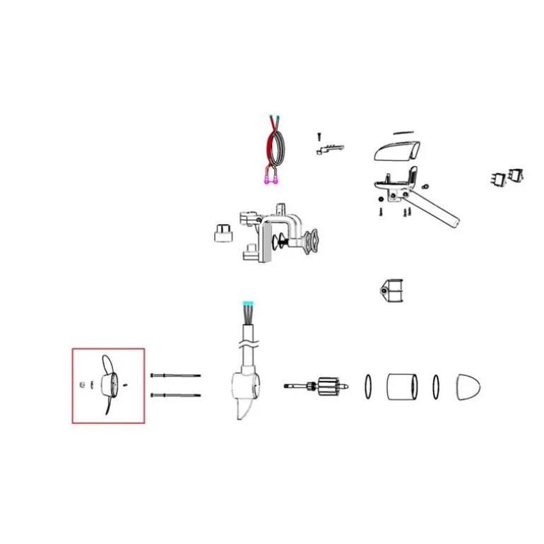 Kit Hélice 2 Pales De Rechange Haswing W20