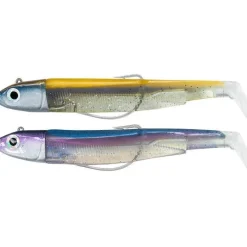 Fiiish Kit Leurre Souple Arme Double Combo Black Minnow 120 + Tete Plombee Off Shore