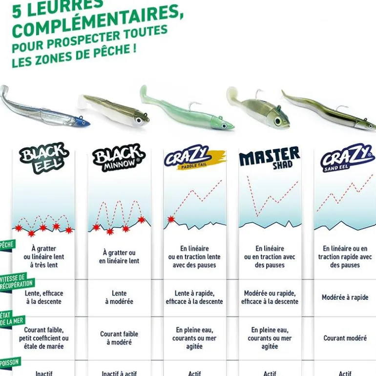 Kit Leurre Souple Arme Fiiish Double Combo Crazy Paddle Tail 150 + Tête Plombée Shore