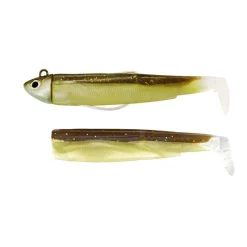 Fiiish Kit Leurre Souple Arme Combo Black Minnow 120 + Tete Plombee Search