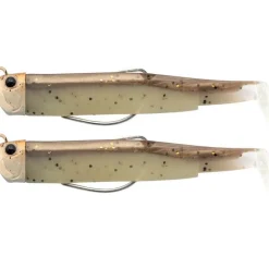 Fiiish Kit Leurre Souple Arme Double Combo Black Minnow 120 + Tete Plombee Pug