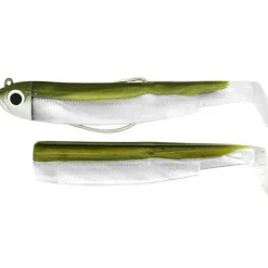 Fiiish Kit Leurre Souple Arme Combo Black Minnow 70 + Tete Plombee Shore