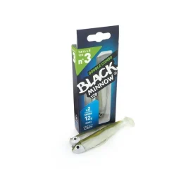 Fiiish Kit Leurre Souple Arme Double Combo Black Minnow 120 + Tete Plombee Shore