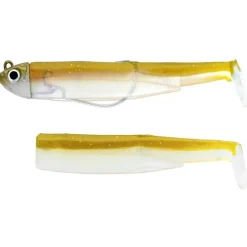 Fiiish Kit Leurre Souple Armé Combo Black Minnow 105 + Tête Plombée Shore