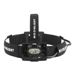 MOONLIGHT Lampe Frontale Bright As Day 800 Ultra Pack Avec Une Batterie Supplémentaire
