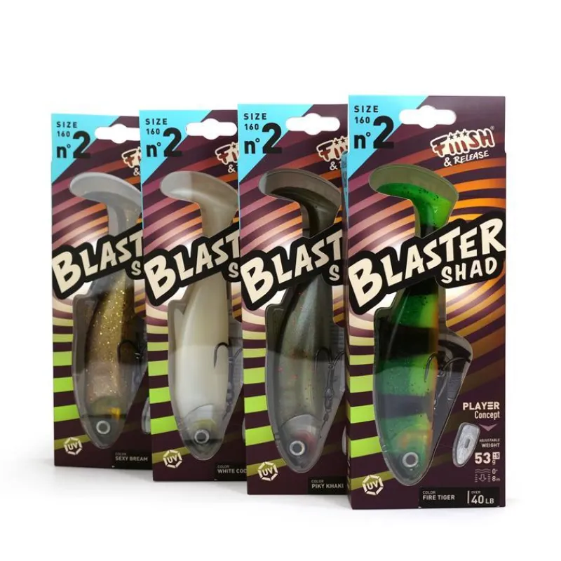 Fiiish Leurre Souple Armé Blaster Shad 160 - 16Cm