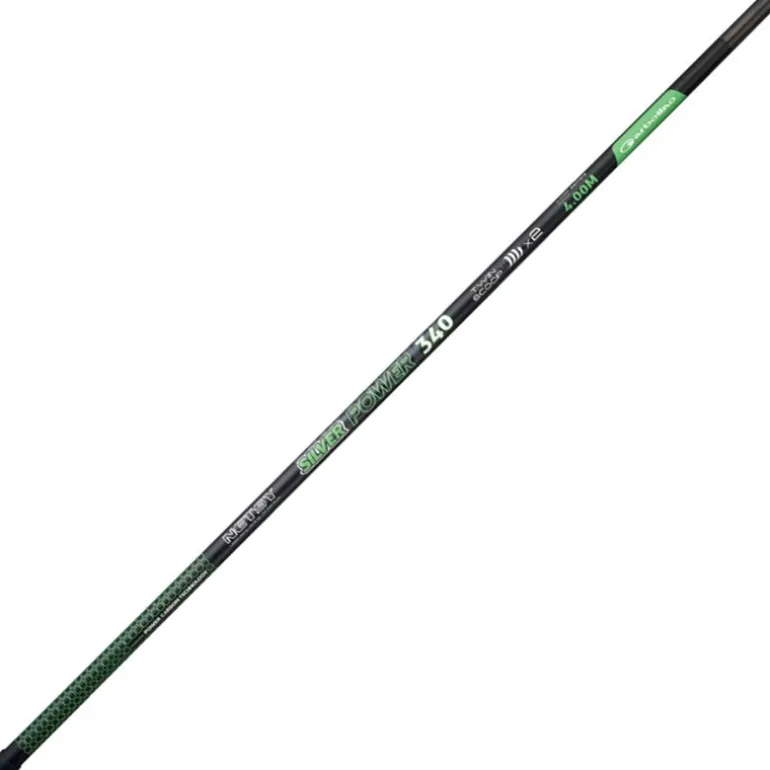Manche D'épuisette Garbolino Netsy Silver Power 340 Twin Scoop