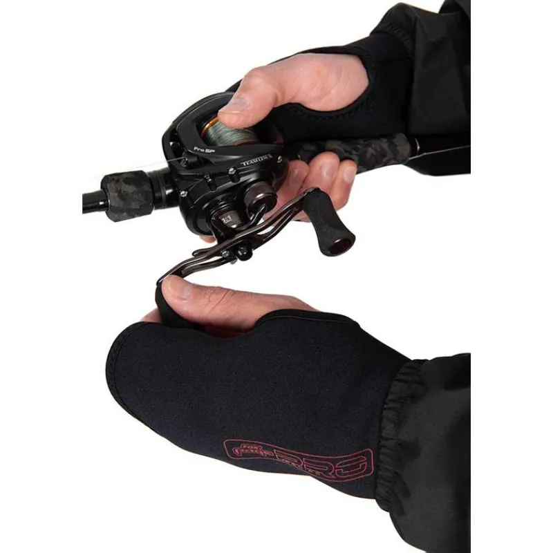 Fox Rage Mitaine Pro Series Neoprene Mitts - Noir
