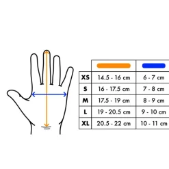 Kinetic itaines Haf Finger Gove Néoprène - Noir