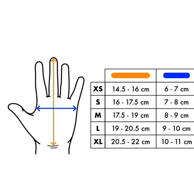 Kinetic itaines Haf Finger Gove Néoprène - Noir