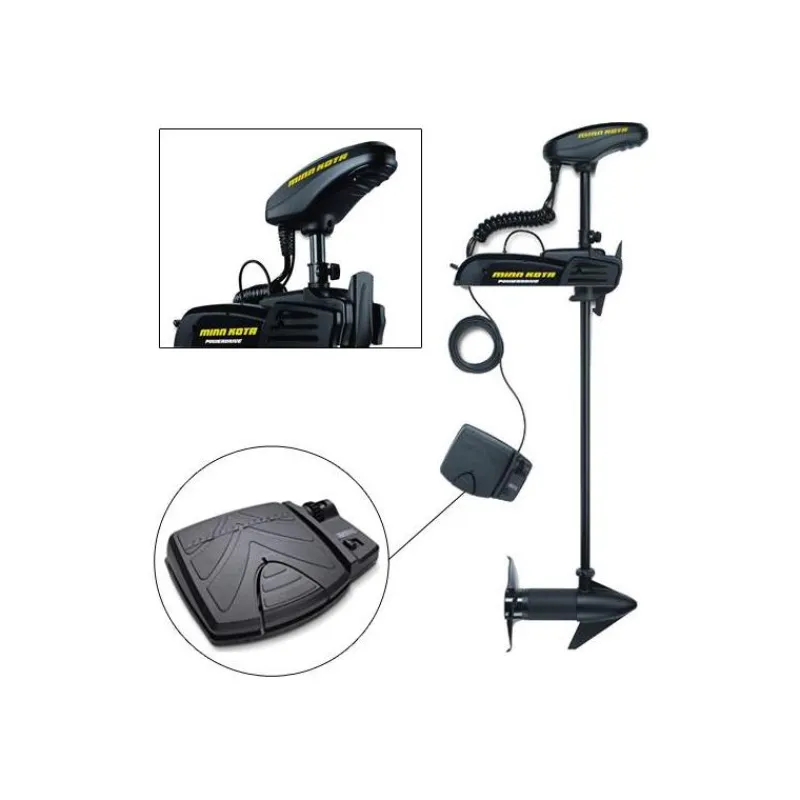 Minn Kota Moteur Electrique Powerdrive Bt - 45Lbs - Avec Pedale
