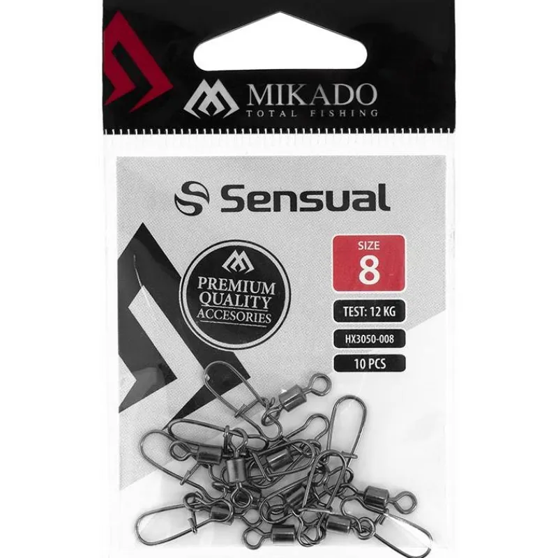 Mikado Émérillon Agrafe Roller Swivel - With Fastlock Snap