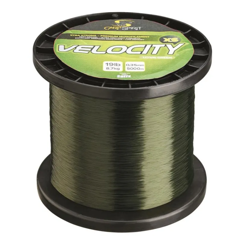Carp Spirit Nylon Velocity Xs Lo-Vis Green - 5000M