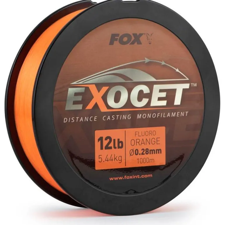Nylon Fox Exocet Fluoro Orange Mono - 1000M
