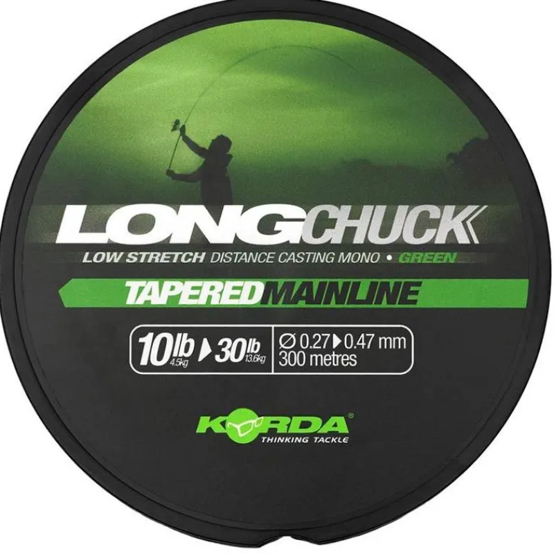 Korda Nylon Longchuck Tapered Mainline Green - 300M
