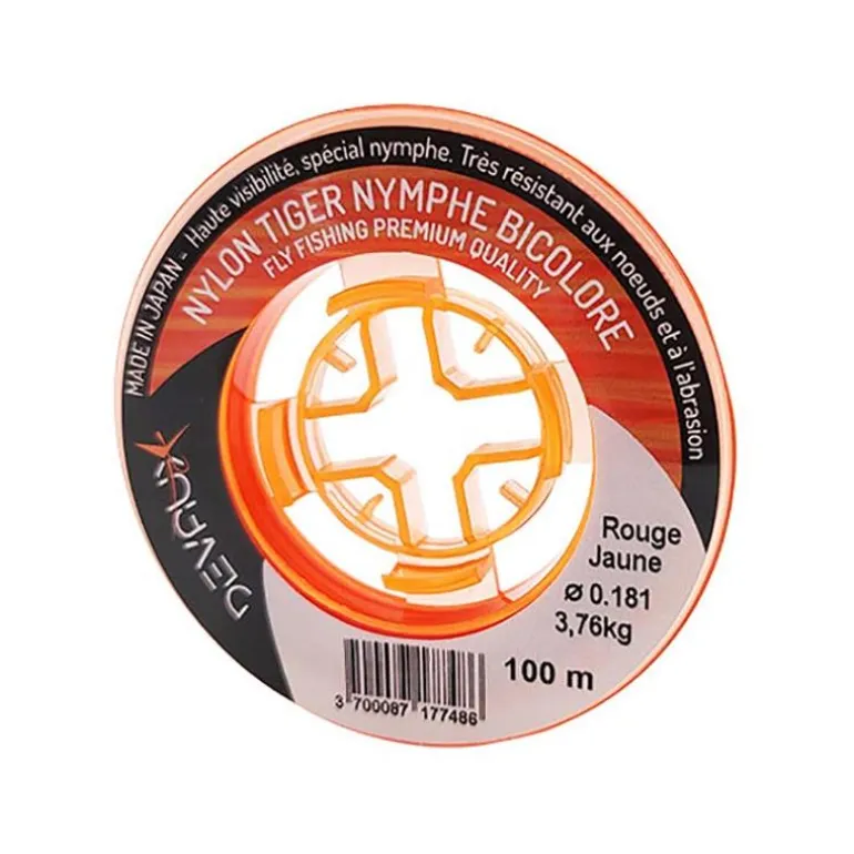 Nylon Mouche Devaux Nymphe Tiger Nymphe Bicolore - 100M
