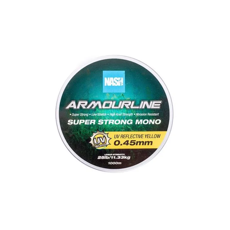 Nylon Nash Baseline Mono Uv Yellow - 1000M