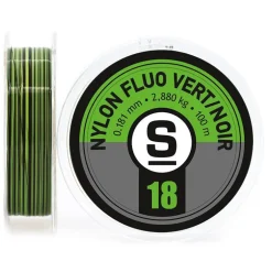 Nylon Sempe - 100M - Fluo Vert/Noir