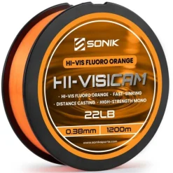 Sonik Nylon Hi-Visicam Orange - 1200M