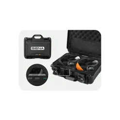 Sena Pack De Quatre Casques Bosun Quad Complets + Valise De Charge