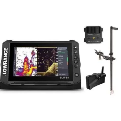 Lowrance Pack Elite Fs9 Active Imaging + Sonde Active Target 2 + Perche De Sonde Amovible 36° Pike’N Bass