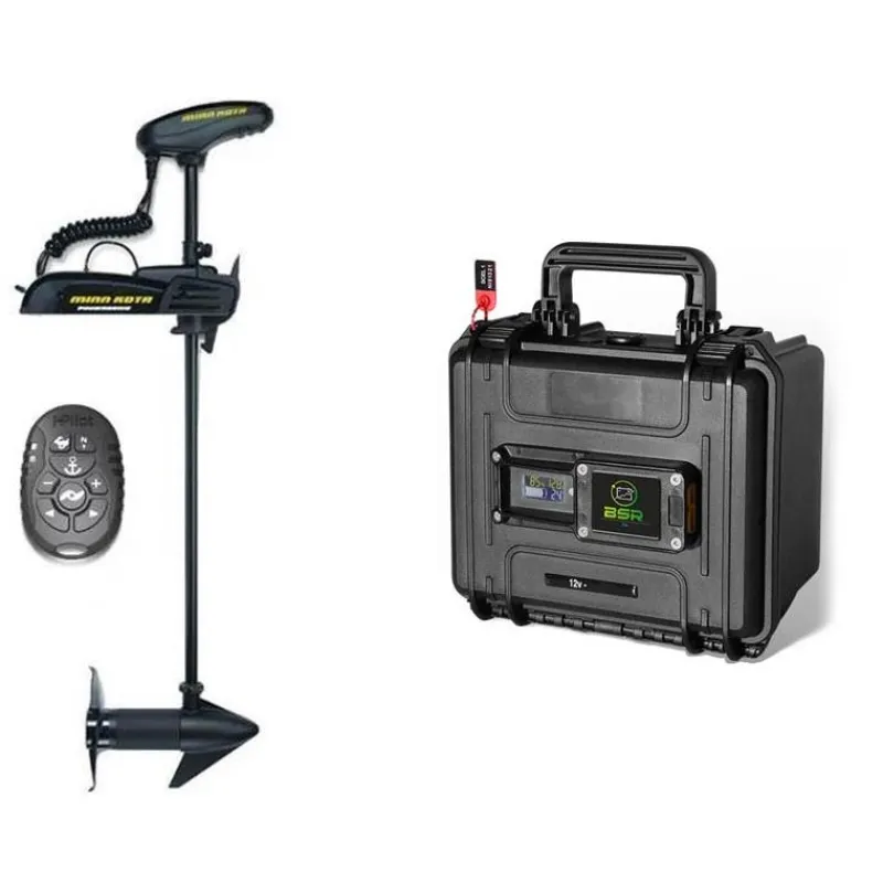 Minn Kota Pack Moteur Electrique Powerdrive Spotlock 45Lbs Gps Et Batterie Bsr Eco 12V 50Amp