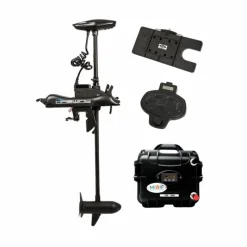 Haswing Pack Moteur Cayman B55lbs 12V Avec Pédale Sans Fil, Télécommande, Plaque Quick Release Et Batterie Lithium 12V5amp + Chargeur