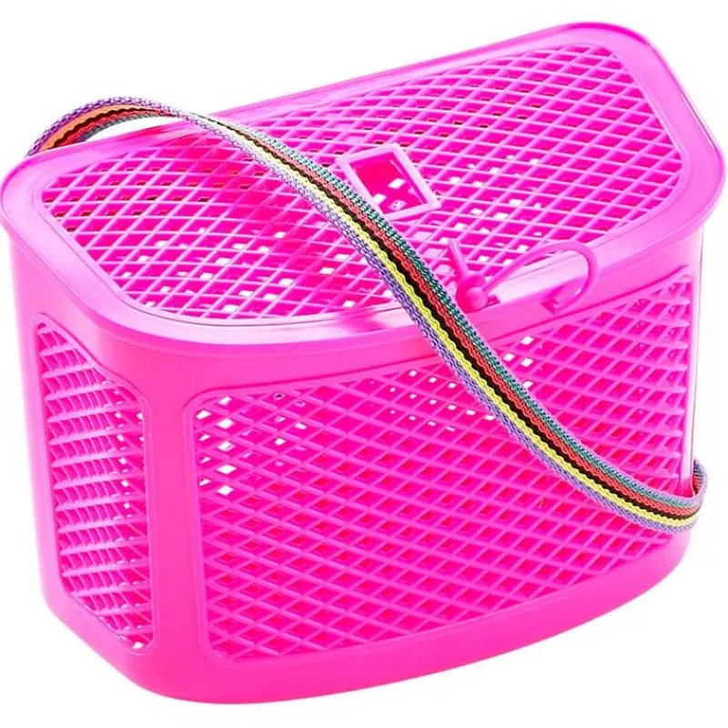 Plastilys Panier A Peche Enfant Rose Fluo