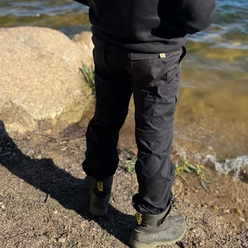 Pro Elite Baits Pantalon Homme Multi-Poches Amovible Pro - Noir