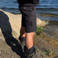 Pro Elite Baits Pantalon Homme Multi-Poches Amovible Pro - Noir