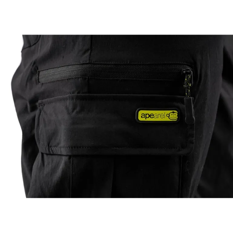 Pantalon Homme Ridge Monkey Apearel Lightweight Classic Cargo Trousers - Noir