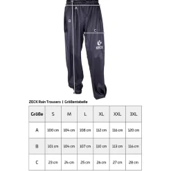 Zeck Pantalon Homme Rain Trousers - Noir