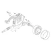 Peerless Bam Pieces Detachees Pour Moulinet Truite Ritma 72 D Et 73 D