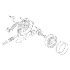 Peerless Bam Pieces Detachees Pour Moulinet Truite Ritma 72 D Et 73 D