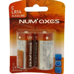 Piles Alcalines Numaxes 1,5V C Lr14 - Pochette De 2