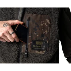 Nash Polaire Sans Manche Homme Zero Tolerance Sherpa Fleece Reversible Body Warmer - Camo